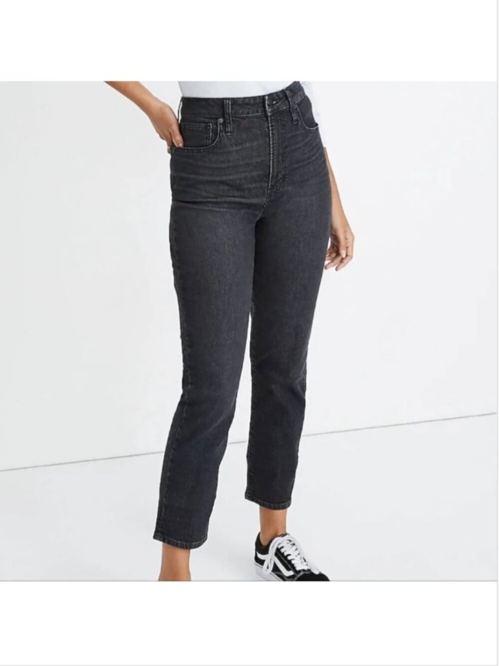 Madewell Black Curvy Perfect Vintage Jeans  28